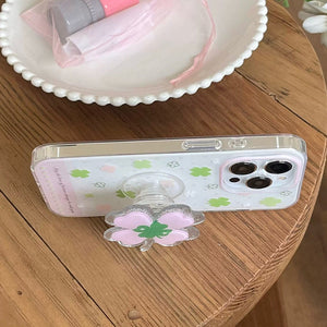 Pastel Aesthetic Clover iPhone Case