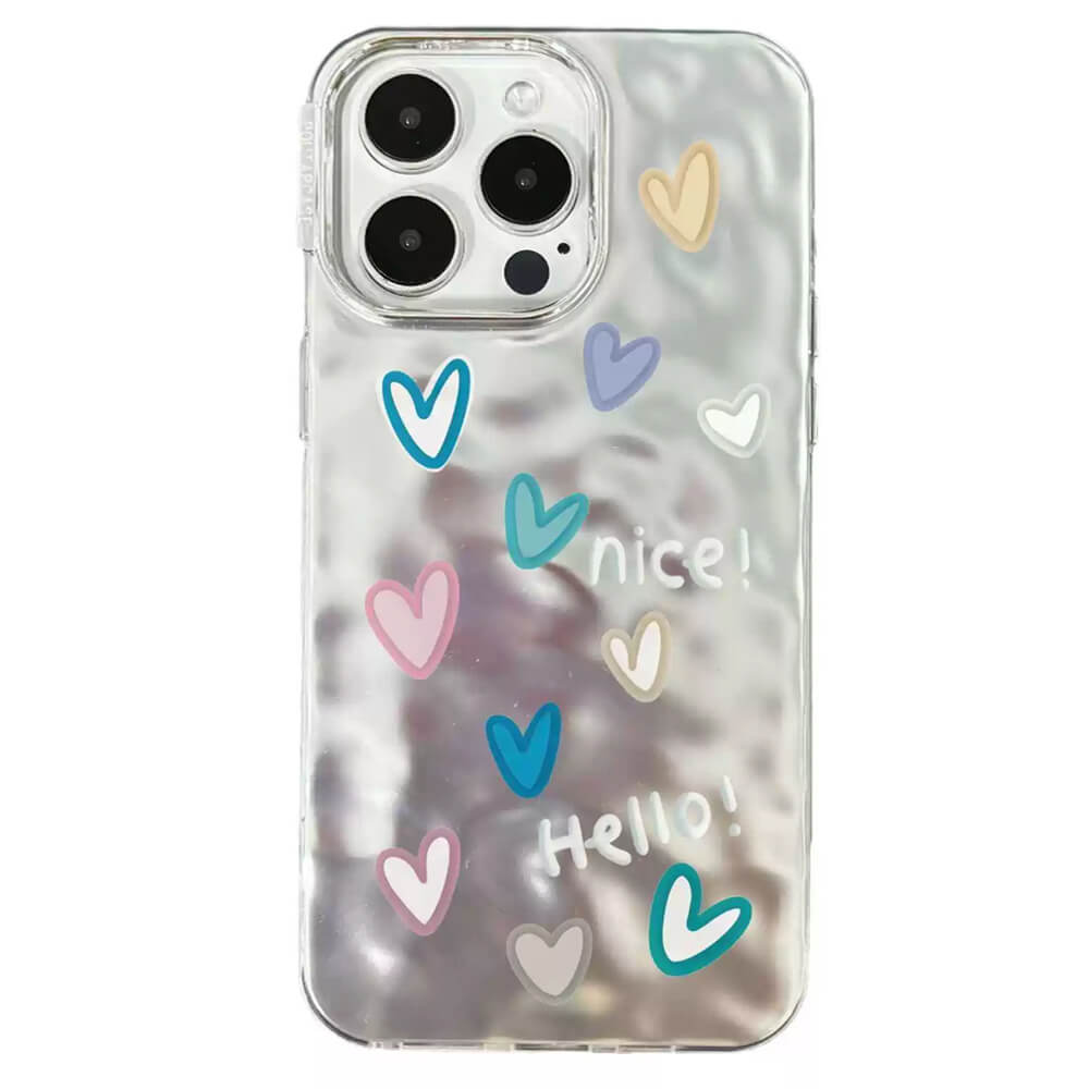 Pastel Hearts iPhone Case