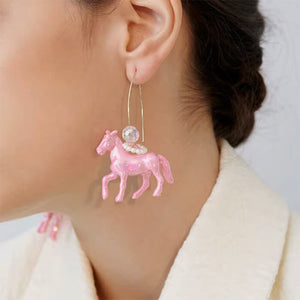 Pastel Horse Earrings