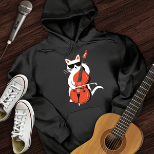 Cat Playing Cello Hoodie