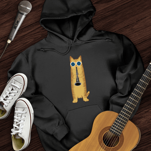 Cat Playing The Clarinet Hoodie