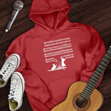 Cat Music Sheet Hoodie
