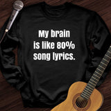 Brain of Lyrics Crewneck