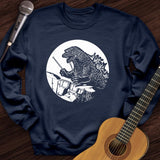 Dino Playing Drums Crewneck