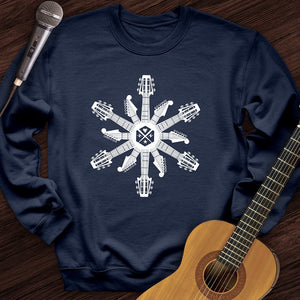 Guitar Snowflake Crewneck