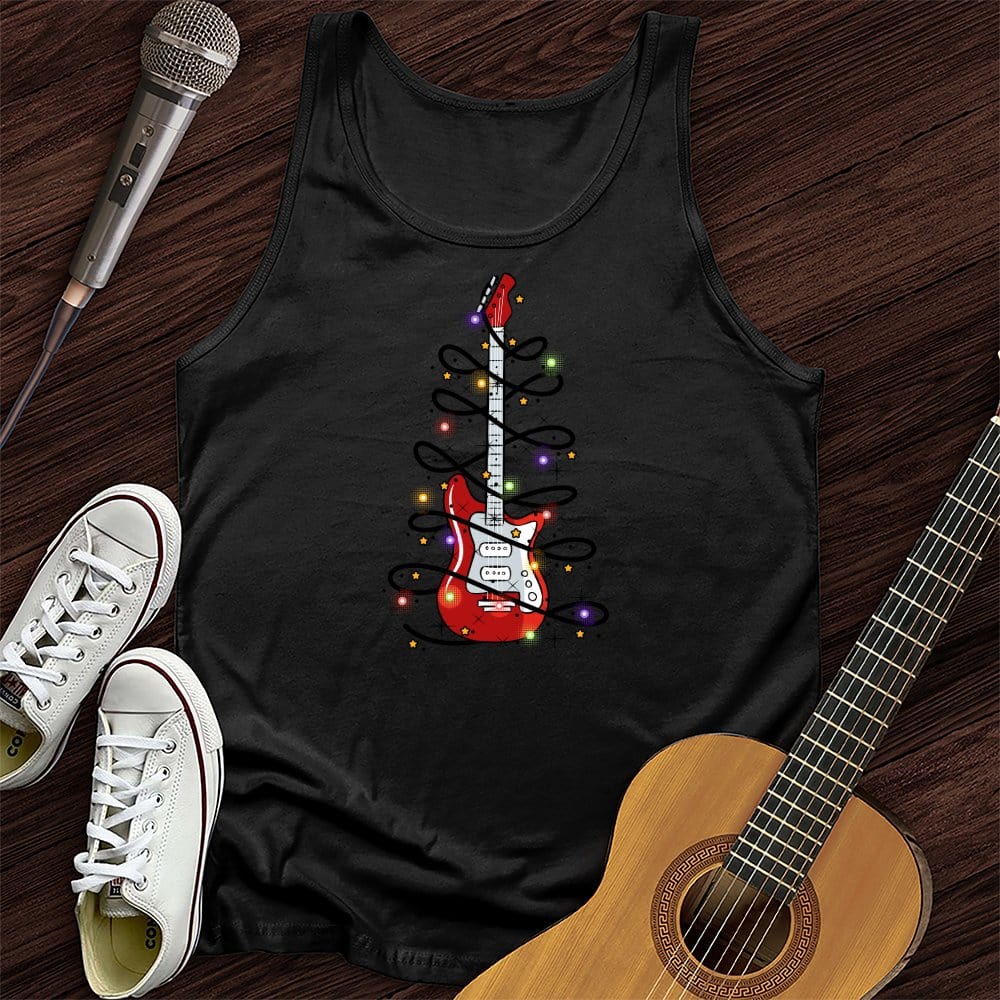 Guitar Christmas Lights Tank Top