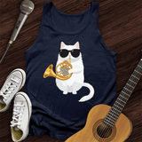 Cat Playing French Horn Tank Top