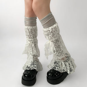 Star Girl Lace Leg Warmers