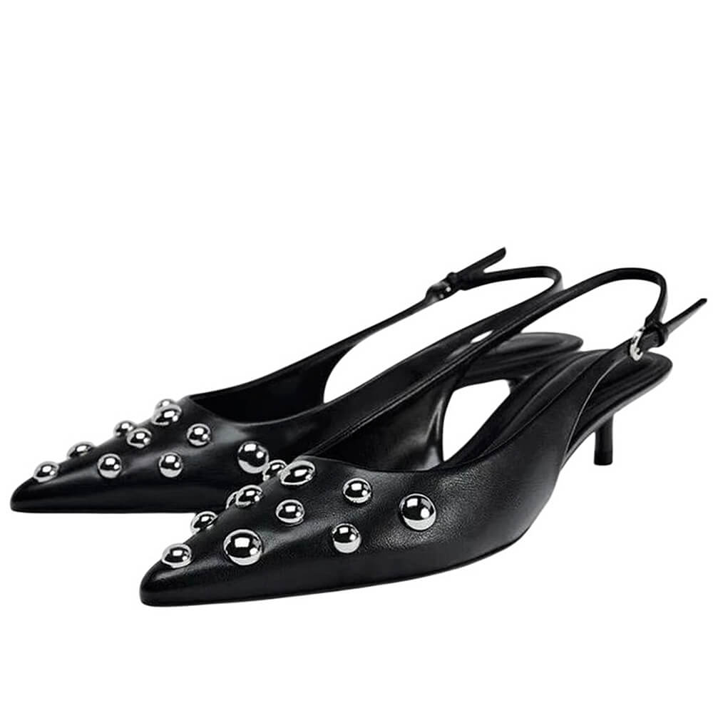 Rebel Muse Stud Slingback Heels