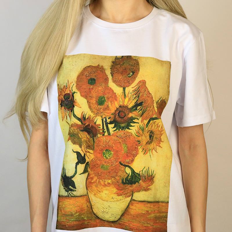 Van Gogh Sunflowers Tee, M