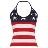 USA Stars & Stripes Halter Top