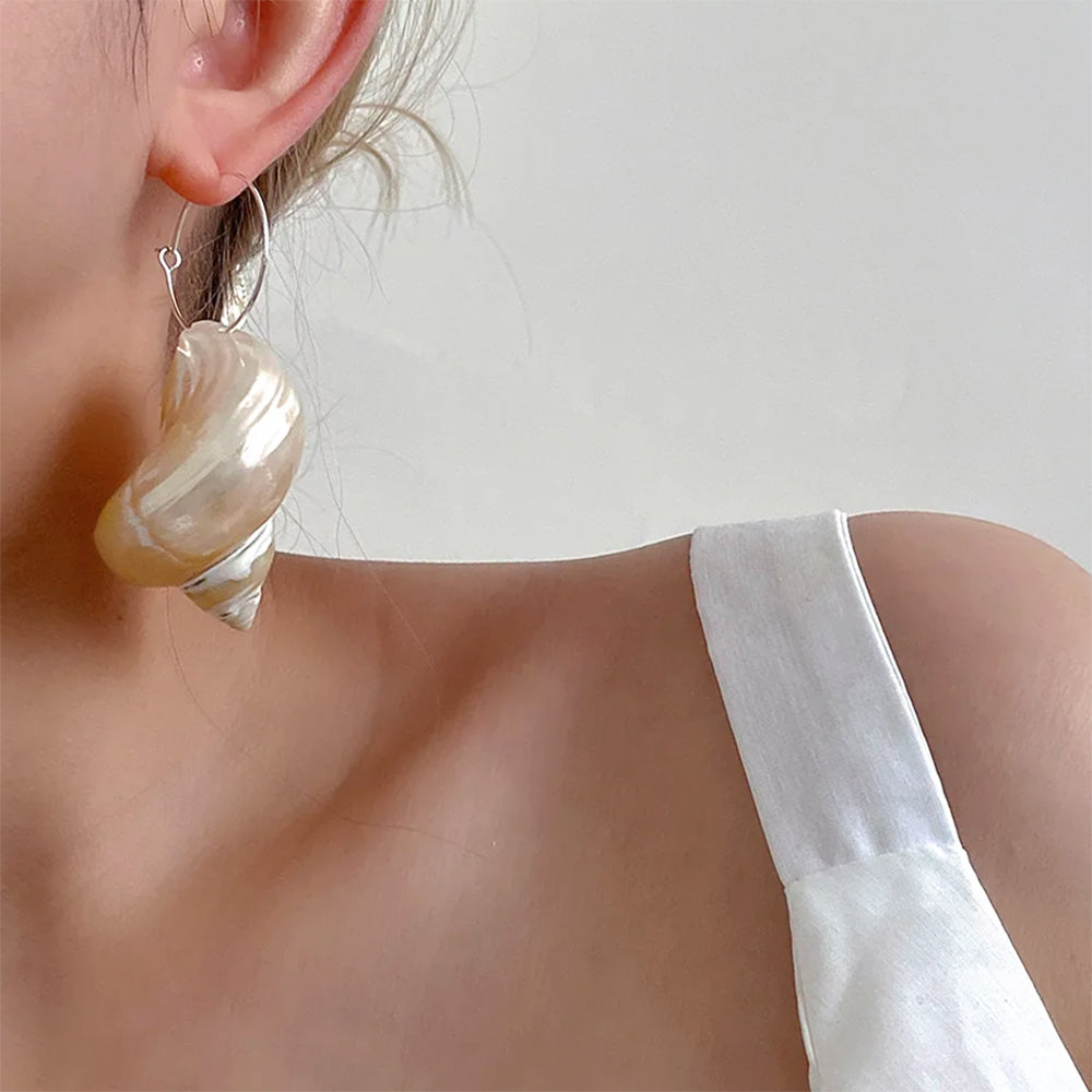 Vintage Style Seashell Earrings