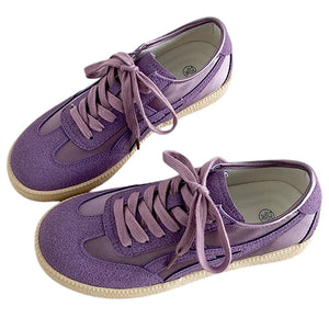Violet Suede Retro Sneakers