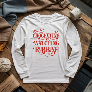Crochet And Christmas Movie Long Sleeve T-shirt