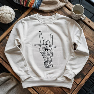Crocheting Rock Sweatshirt