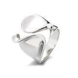 Wide Wavy Band Ring