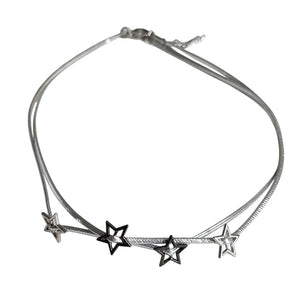 Y2K Layered Choker Necklace