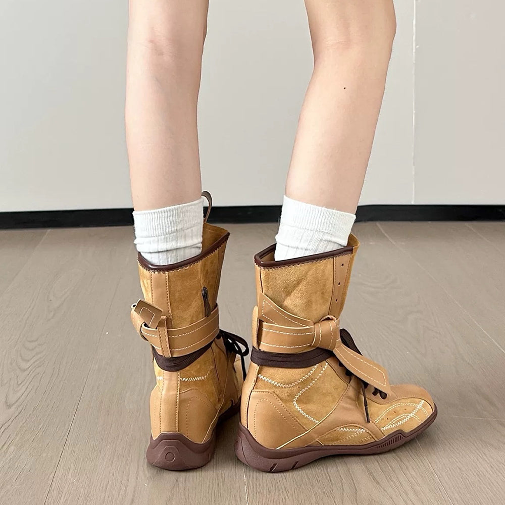 Y2K High Top Sneakers Boots Hybrid