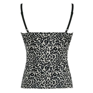 Y2K Leopard Print Tank Top