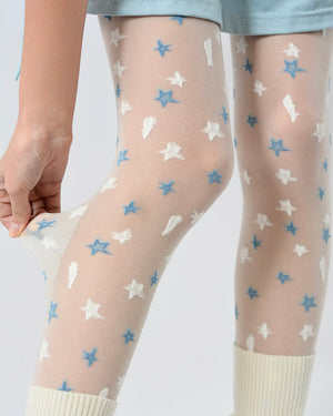 Y2K Star Pattern Tights